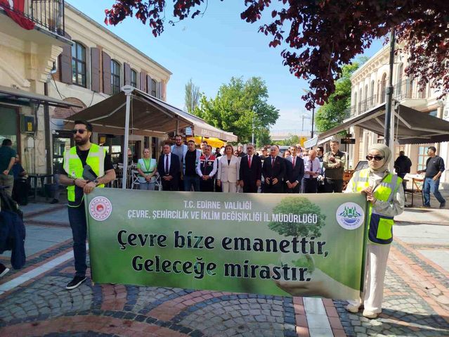Edirne'de Çevre Haftası Kortej Yürüyüşü