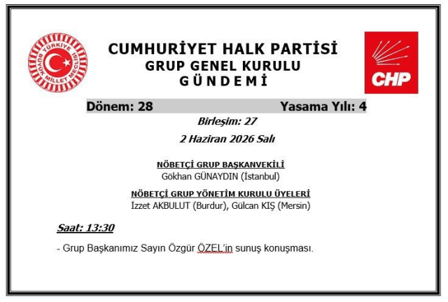CHP'de grup toplantısı krizi! TBMM takviminde yer almadı, Özel'in ekibini jet başvuru yaptı