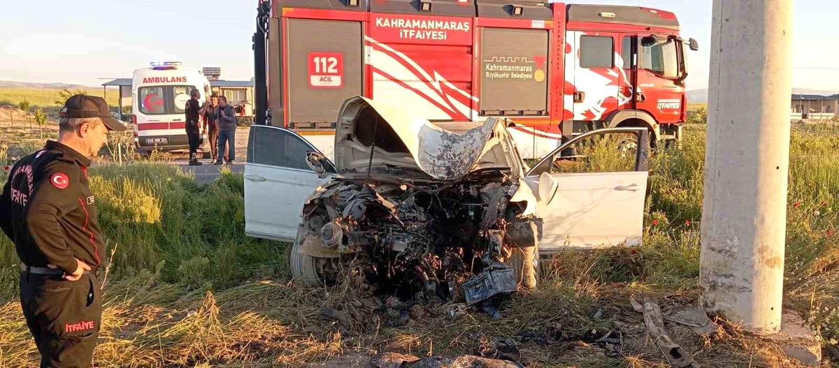 Kahramanmaraş\'ta Trafik Kazası: 1 Yaralı