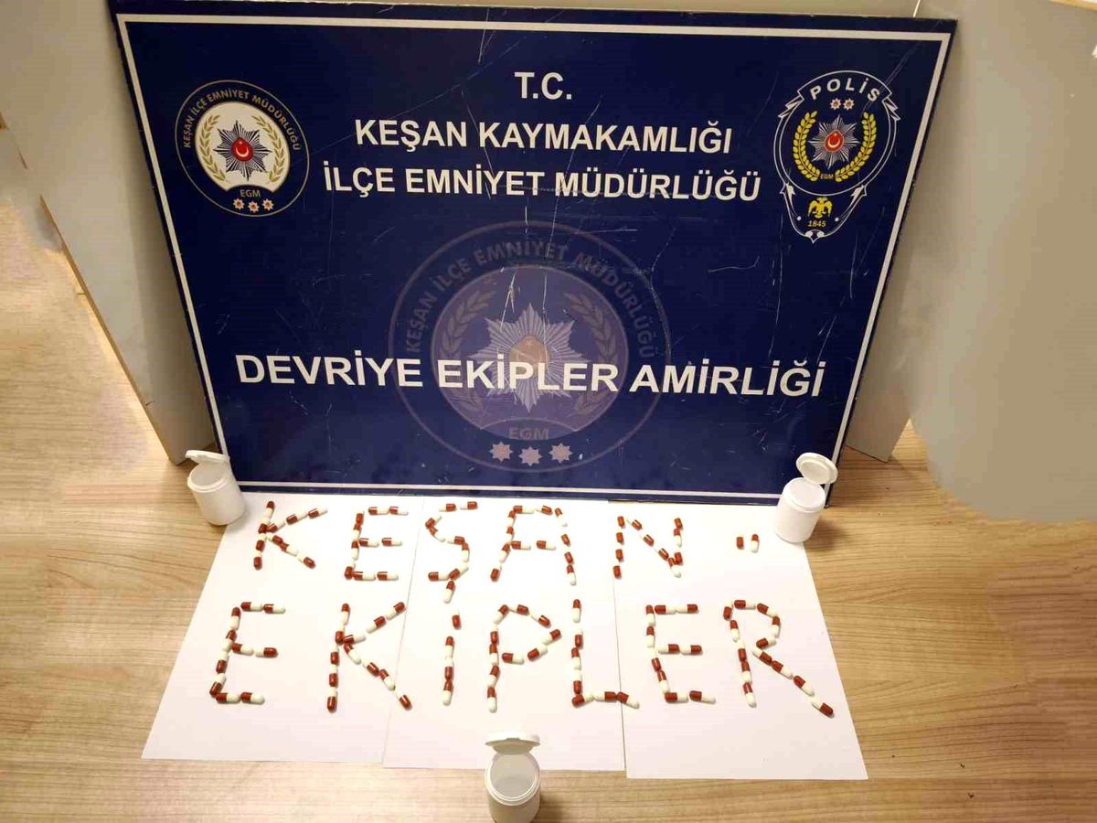 Keşan\'da 120 Adet Sentetik Ecza Ele Geçirildi