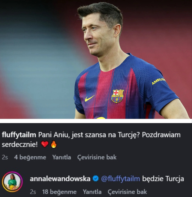 Lewandowski'nin eşinden Fenerbahçelileri heyecanlandıran açıklama