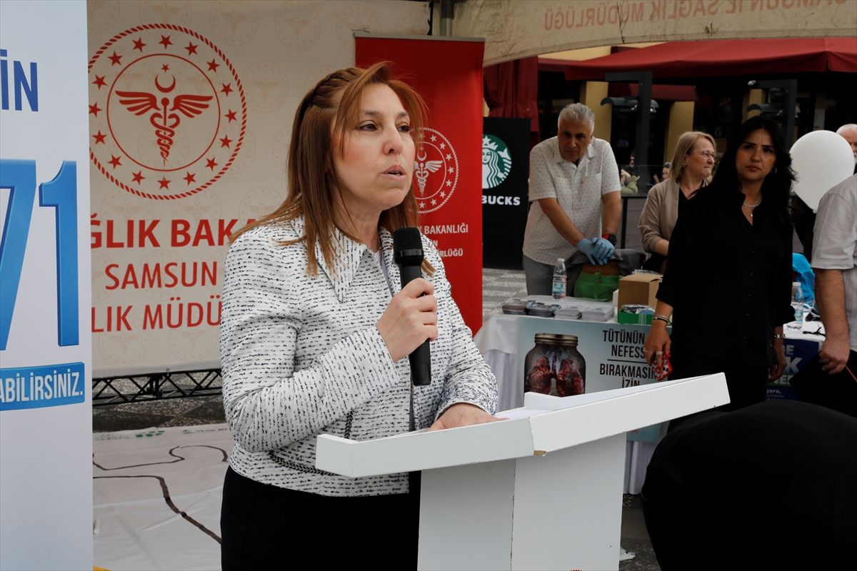 Samsun\'da Dünya Tütünsüz Günü Yürüyüşü
