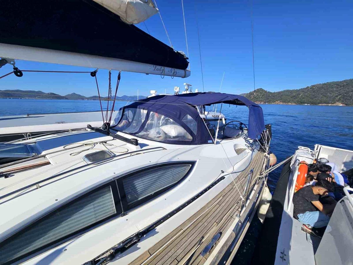 Göcek\'te Yelkenli Tekne Operasyonu