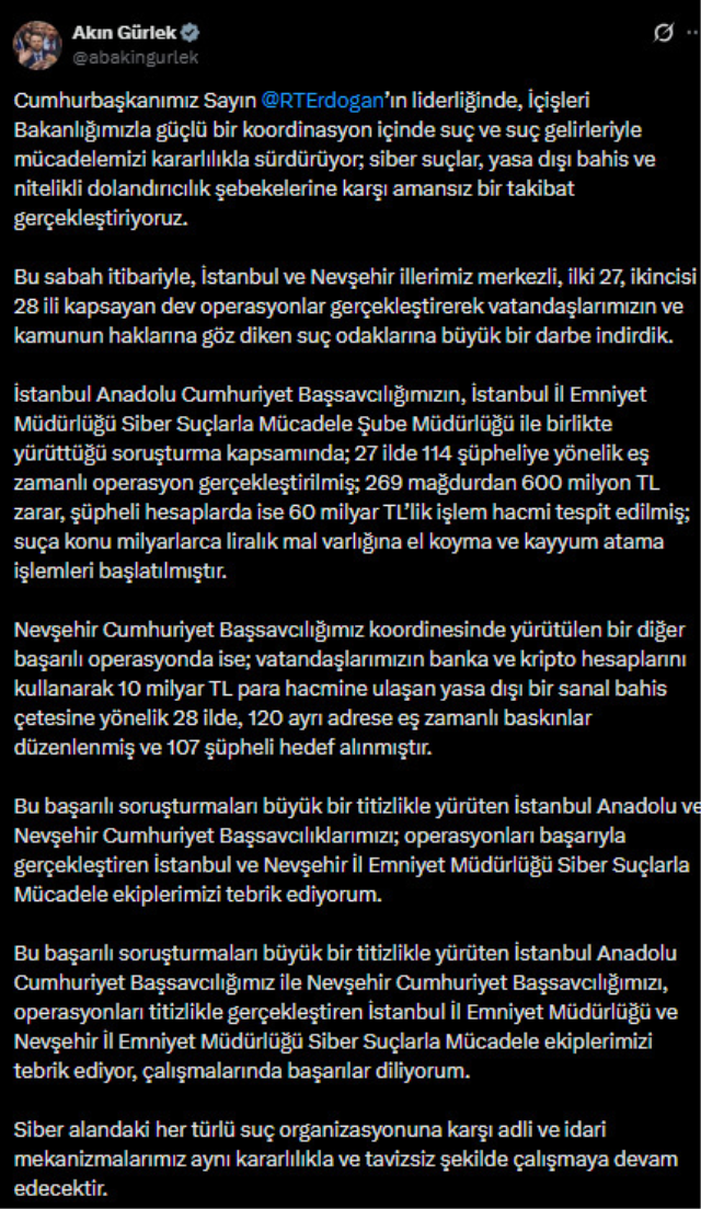 60 milyar TL'lik operasyon! 4 şirket ve 15 akaryakıt istasyonuna kayyum atandı