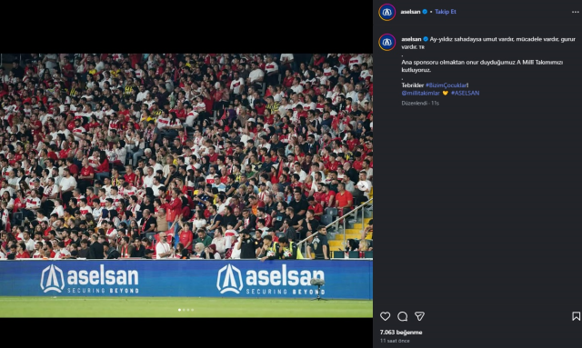 ASELSAN A <a class='keyword-sd' href='/milli-takim/' title='Milli Takım'>Milli Takım</a>'ın ana sponsoru oldu