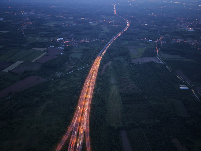 Düzce'de Bayram Dönüşü Trafik Yoğunluğu