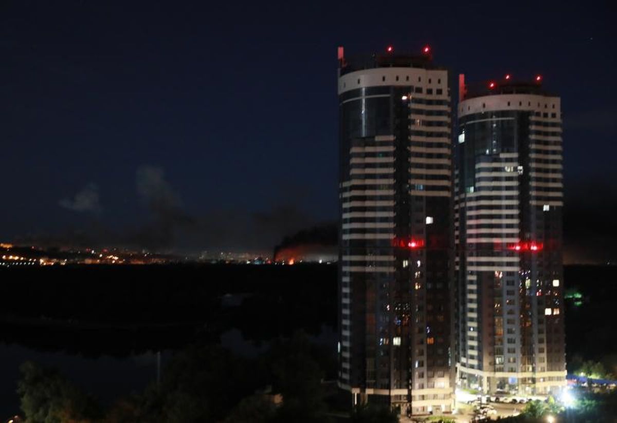 Kiev\'e Yoğun Hava Saldırısı