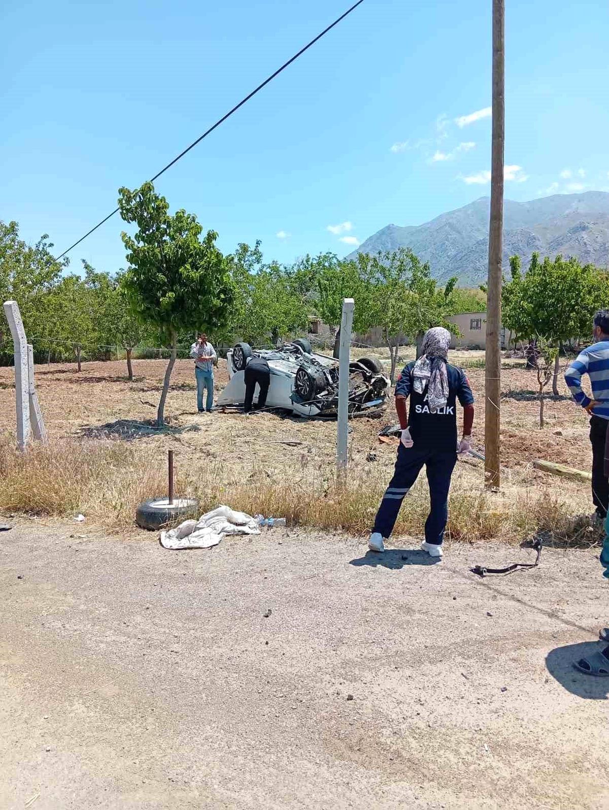 Elazığ\'da Takla Atan Araçta 1 Yaralı