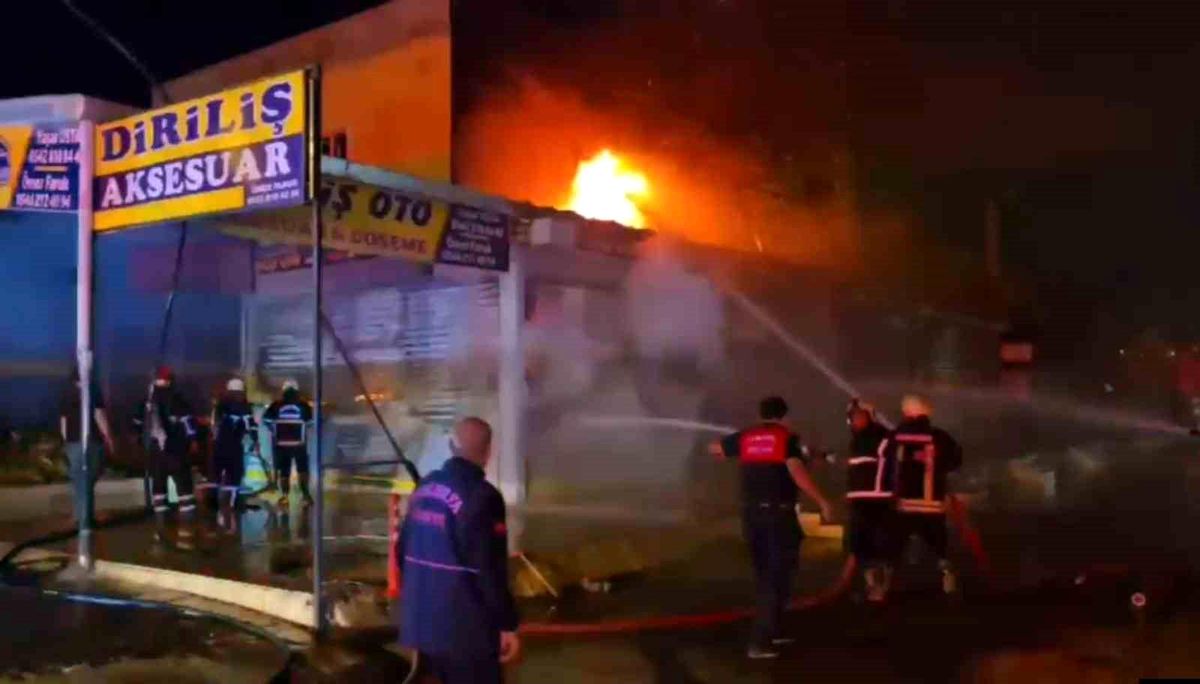 Şanlıurfa\'da Gece Yangın: İki İş Yeri Zarar Gördü