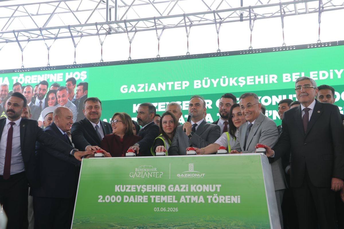 Gaziantep\'te 2 bin konutluk projenin temeli atıldı