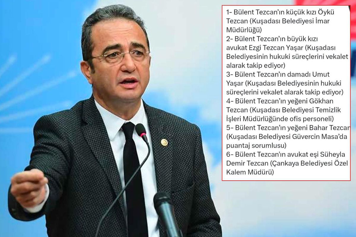 CHP\'li Bülent Tezcan hakkında "aile boyu kıyak" iddiası
