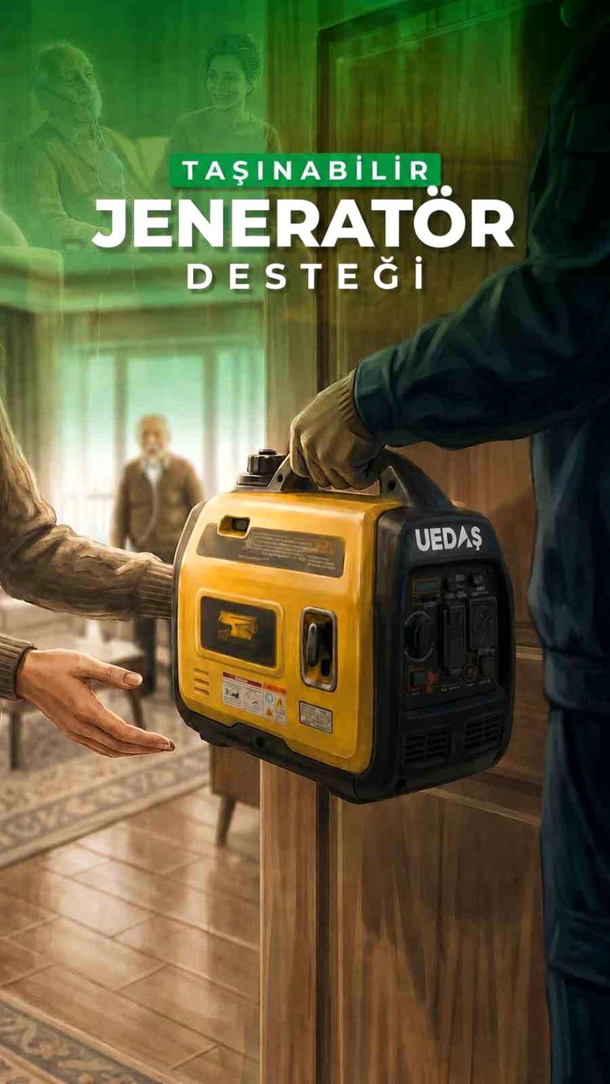 UEDAŞ\'tan Hastalara Jeneratör Desteği