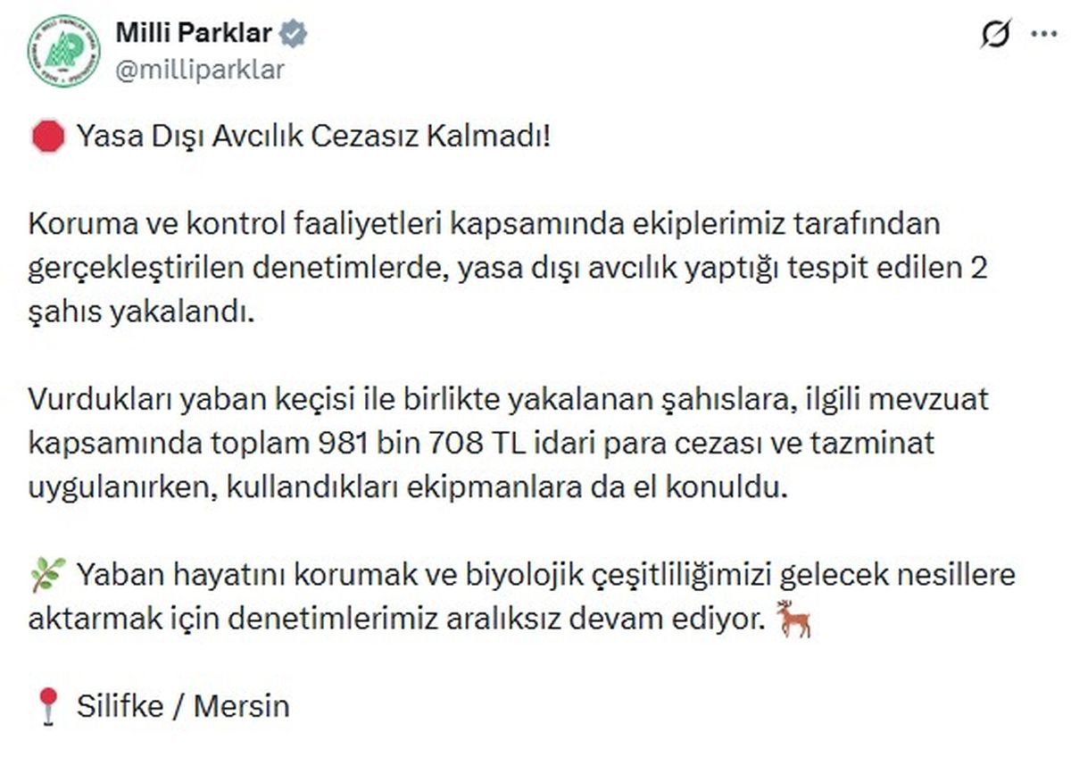 Yasa Dışı Avcılığa Cezada Rekor