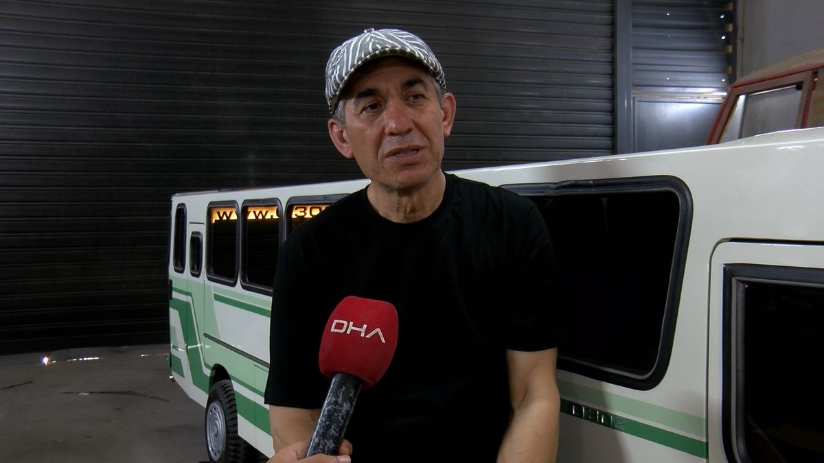 Hikmet Sungur\'un Hayali Minyatür Otobüs Gerçeğe Dönüştü