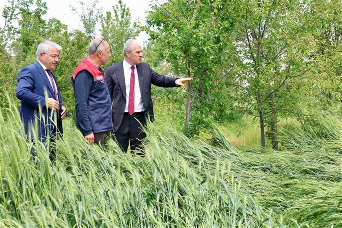 Akşehir\'de Sel ve Dolu Zararları İncelendi
