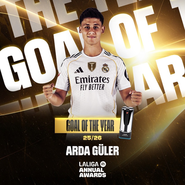 Arda Güler’in Golü La Liga’da En İyi Seçildi