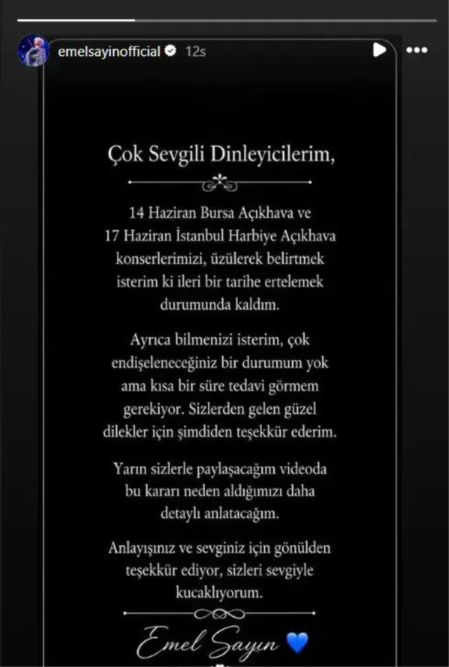 Emel Sayın'dan üzen haber! Konserlerini bir bir iptal etti