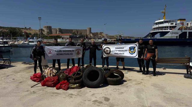 Bozcaada'da Deniz Dibi Temizliği