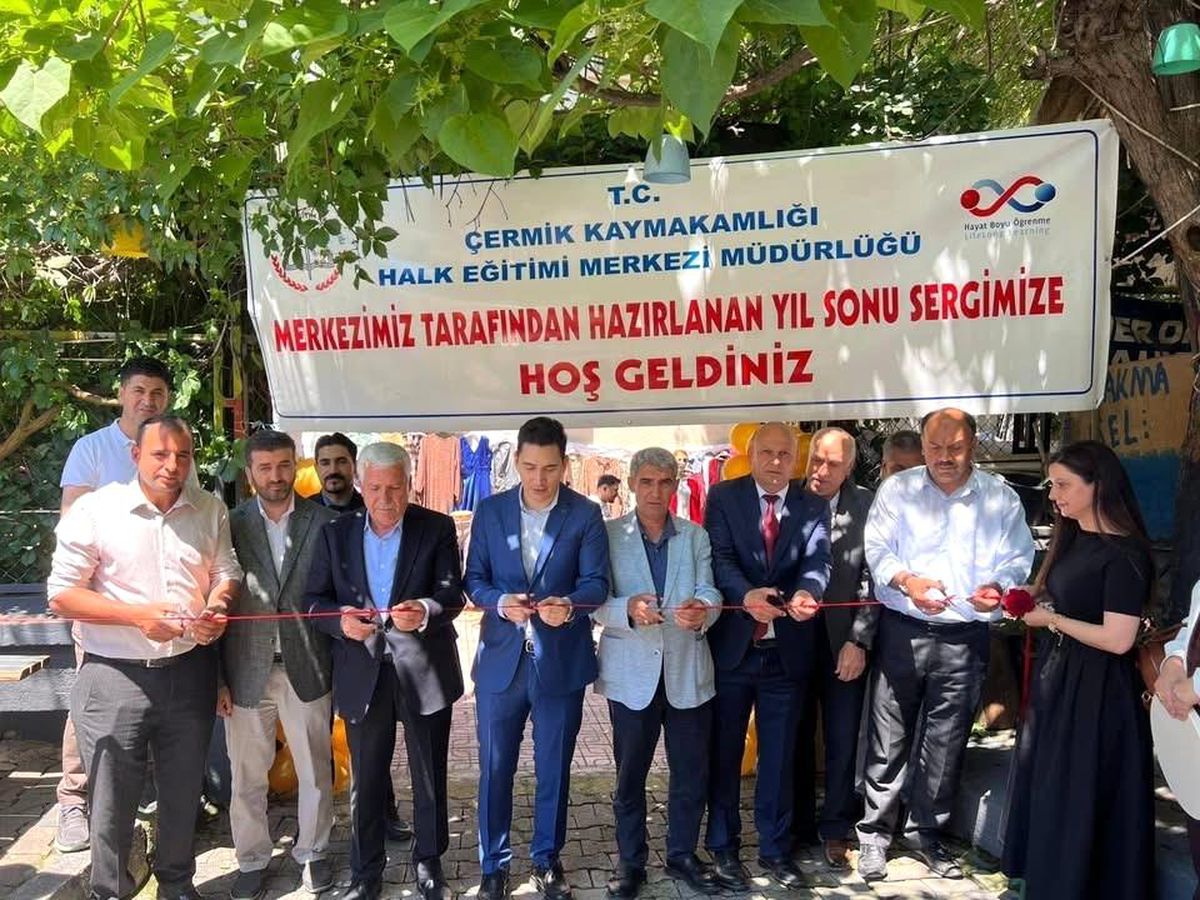 Çermik\'te kadınların el emeği sergisi açıldı