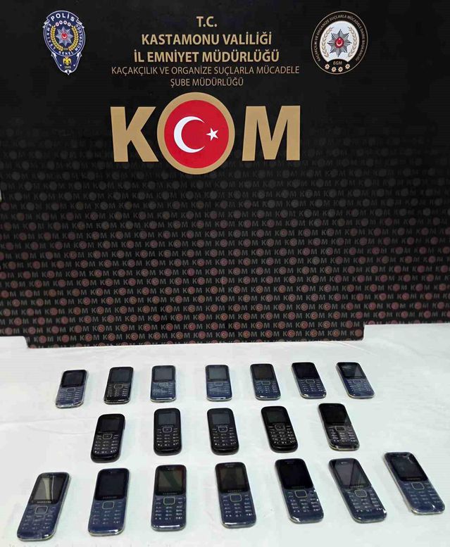 Kastamonu'da Kaçak Telefon Operasyonu