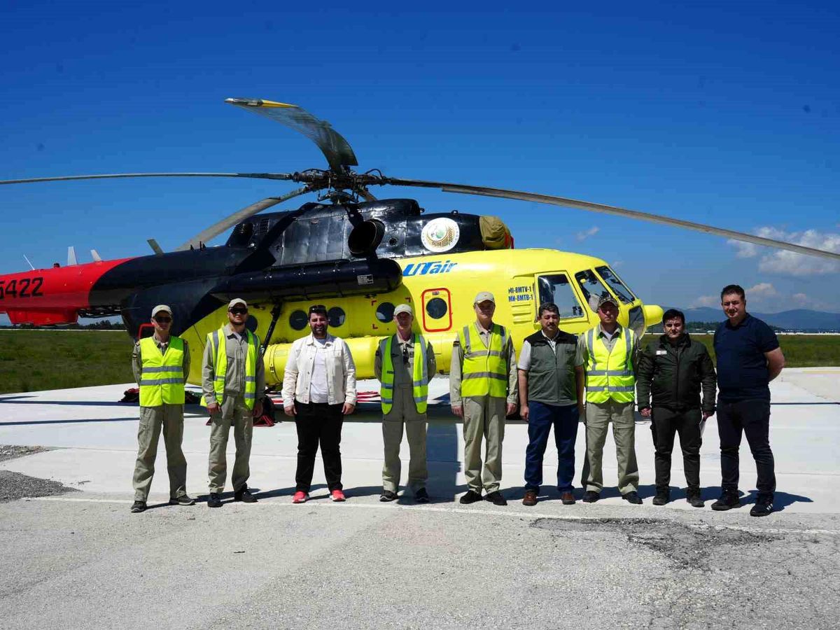 Kastamonu\'da Orman Yangınlarına Karşı Helikopter Göreve Başladı