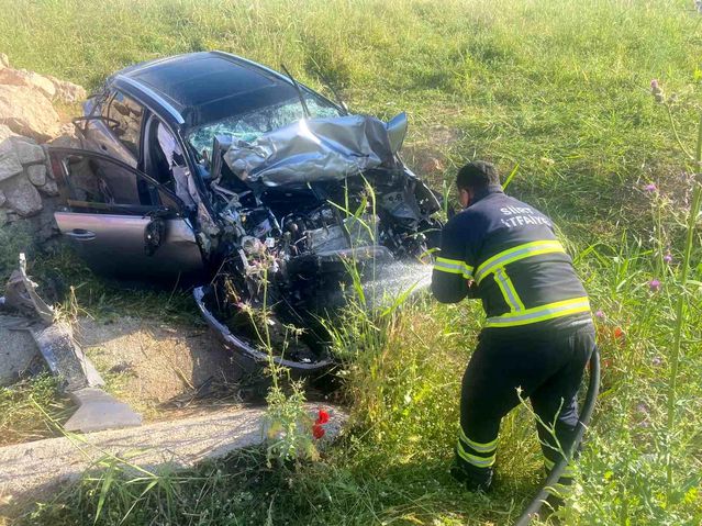 Siirt'te trafik kazası: 1 yaralı