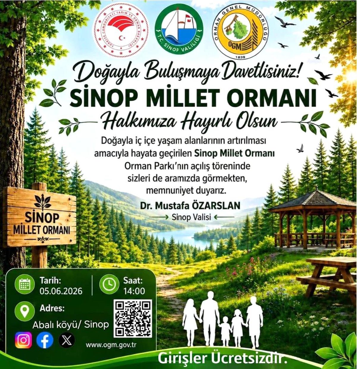 Sinop Millet Ormanı 5 Haziran\'da açılıyor