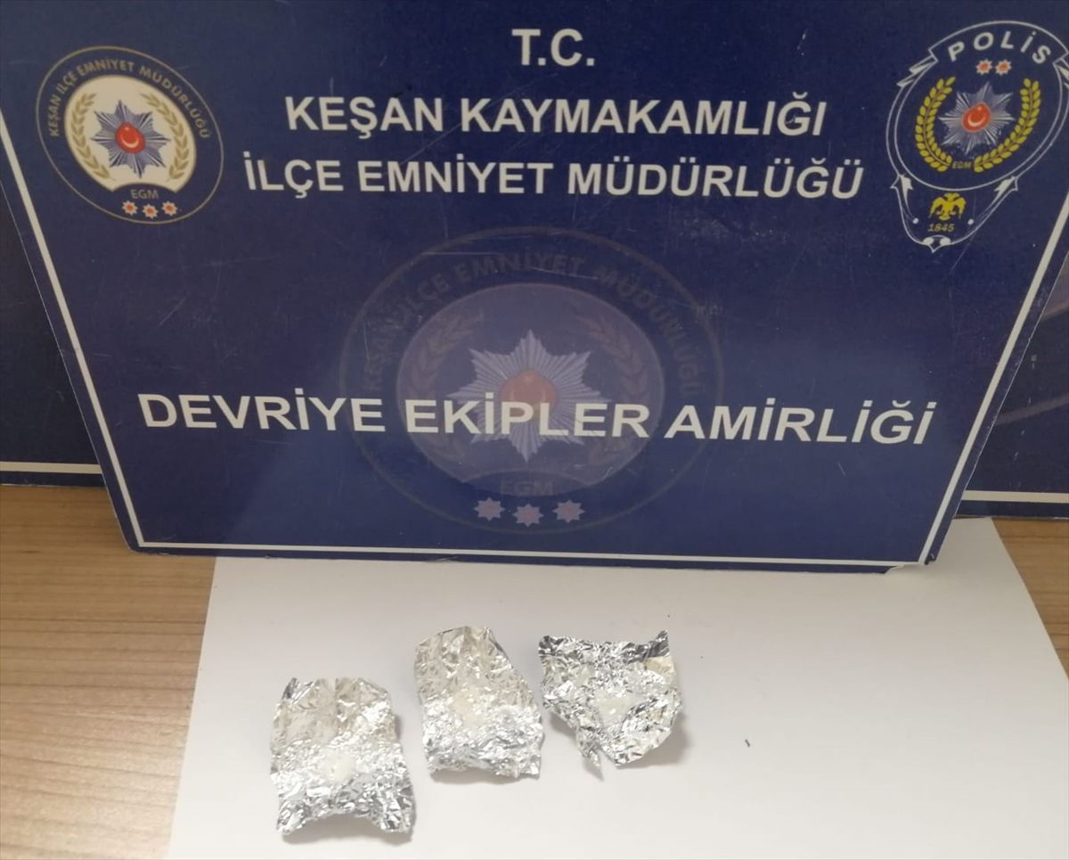 Keşan\'da Uyuşturucu Operasyonu: İki Gözaltı