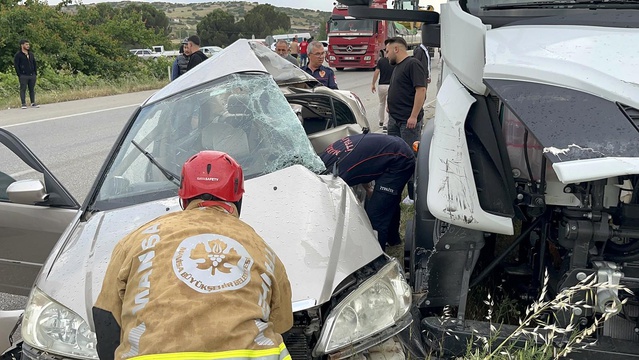 Kula'da Trafik Kazası: 1 Yaralı