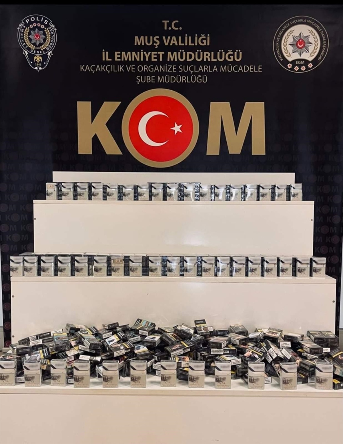 Muş\'ta 499 Paket Kaçak Sigara Ele Geçirildi