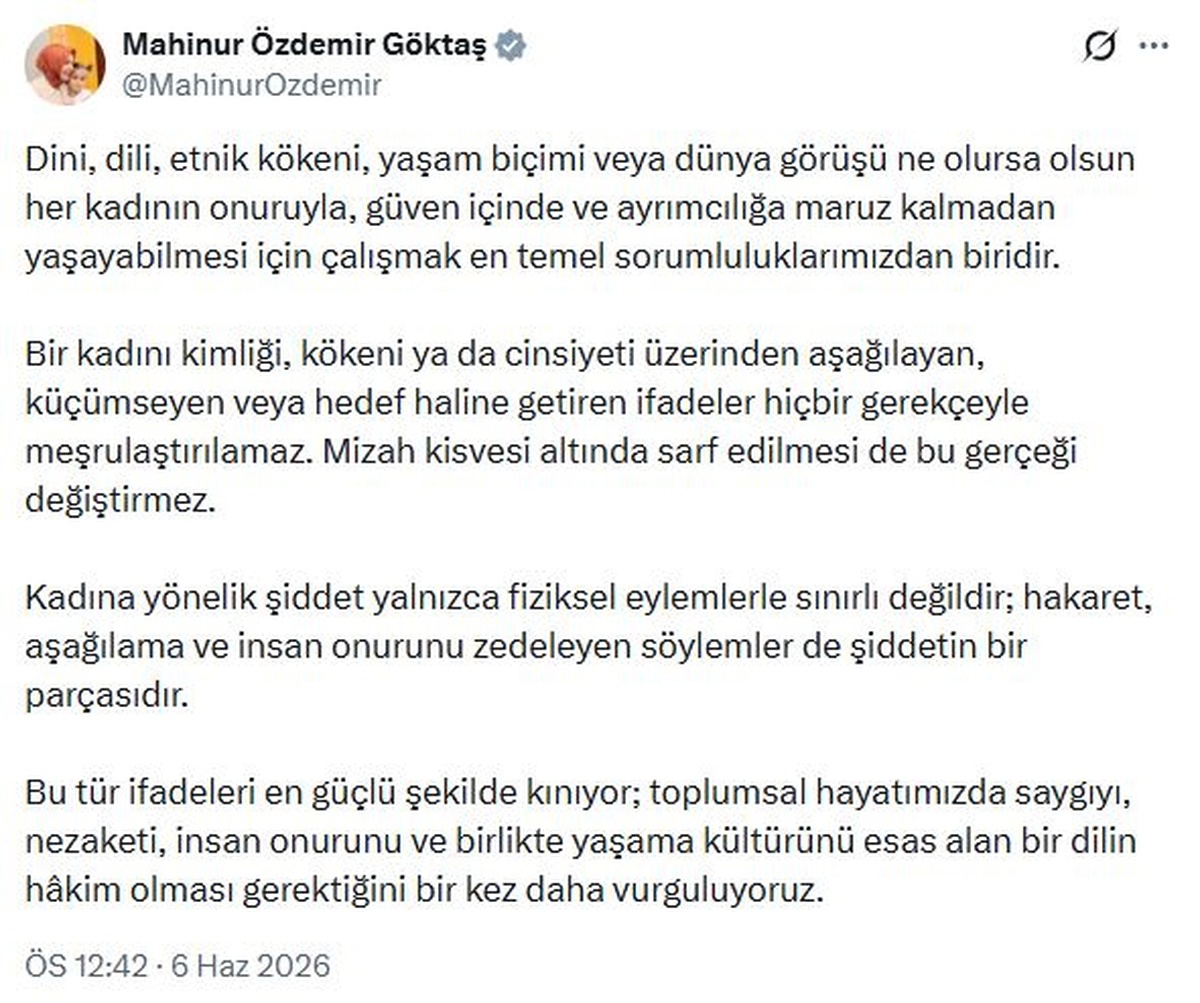 Bakan Göktaş\'tan Kadınlara Destek Çağrısı