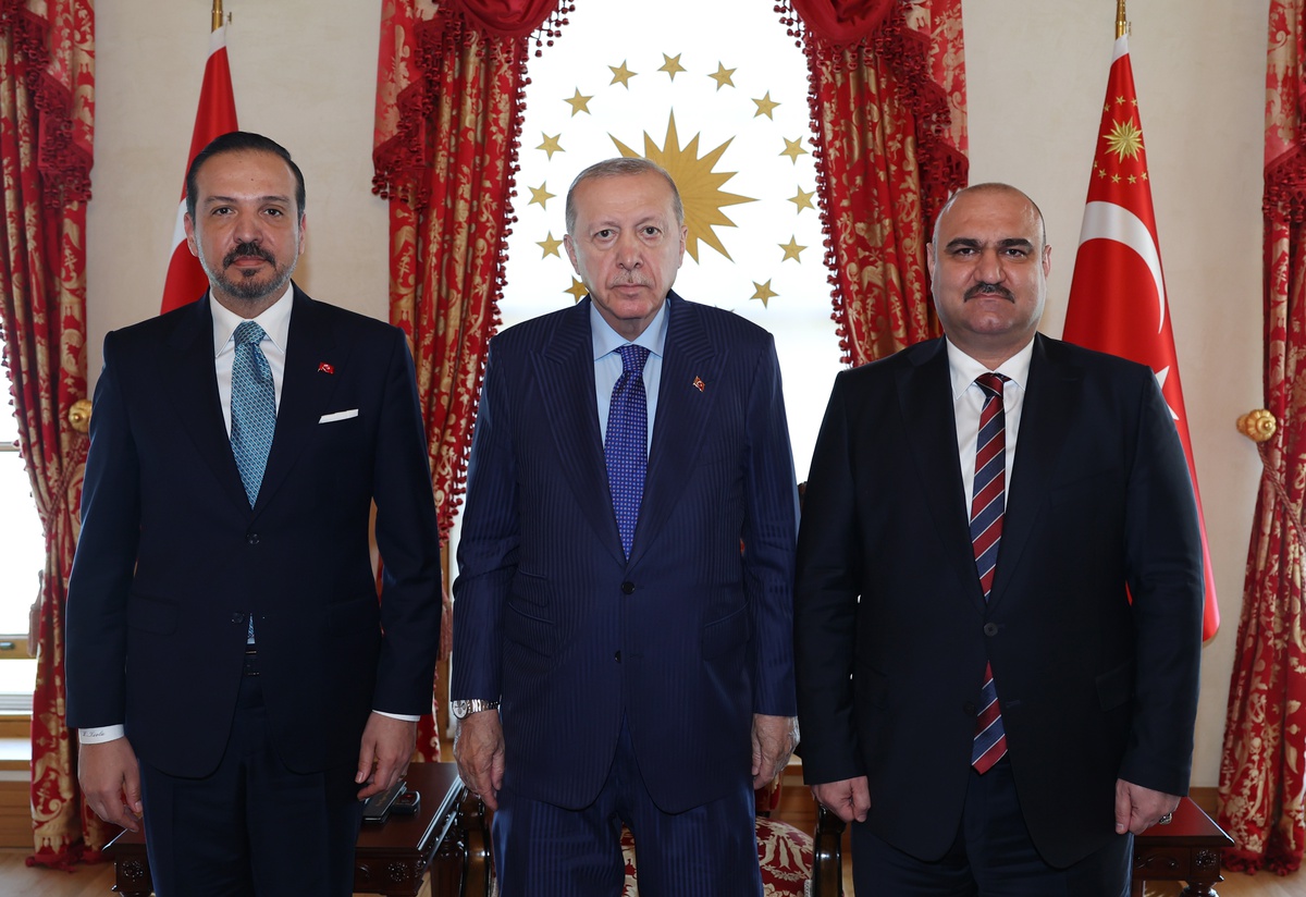 Erdoğan, Kerkük Valisi Ağa ile Görüştü