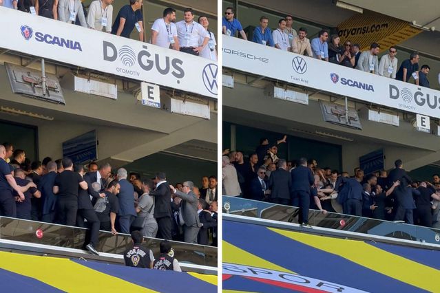 Fenerbahçe Genel Kurulu'nda kavga! Aziz Yıldırım koltuğundan kalkıp müdahale etti