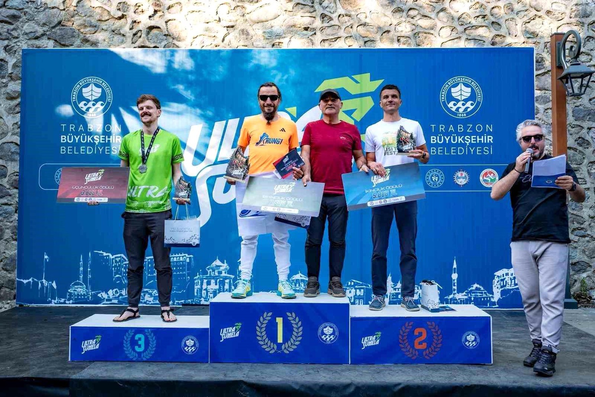 Ultra Sümela Maratonu\'nda dereceye giren sporcular belli oldu