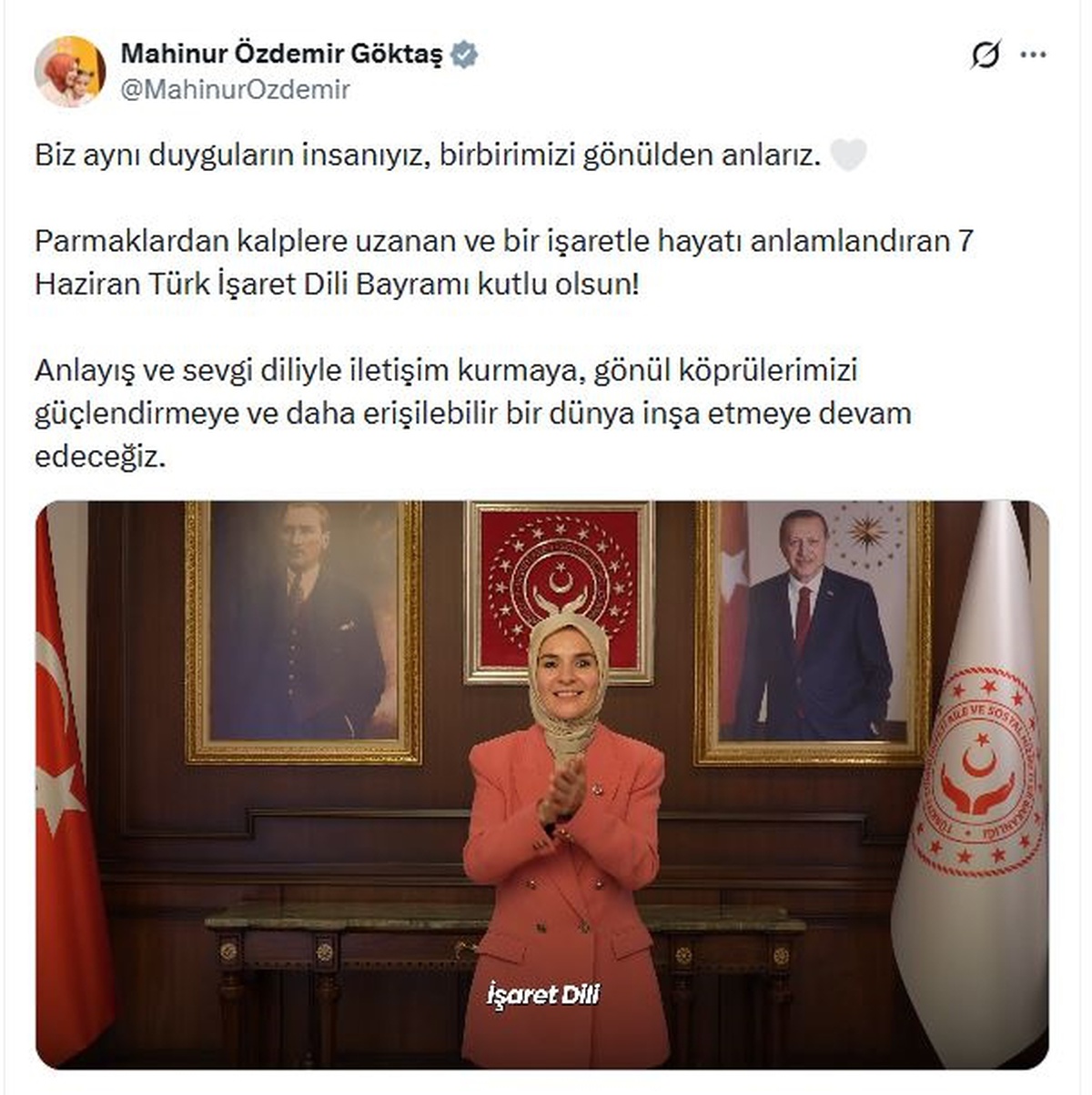 Türk İşaret Dili Bayramı Kutlandı