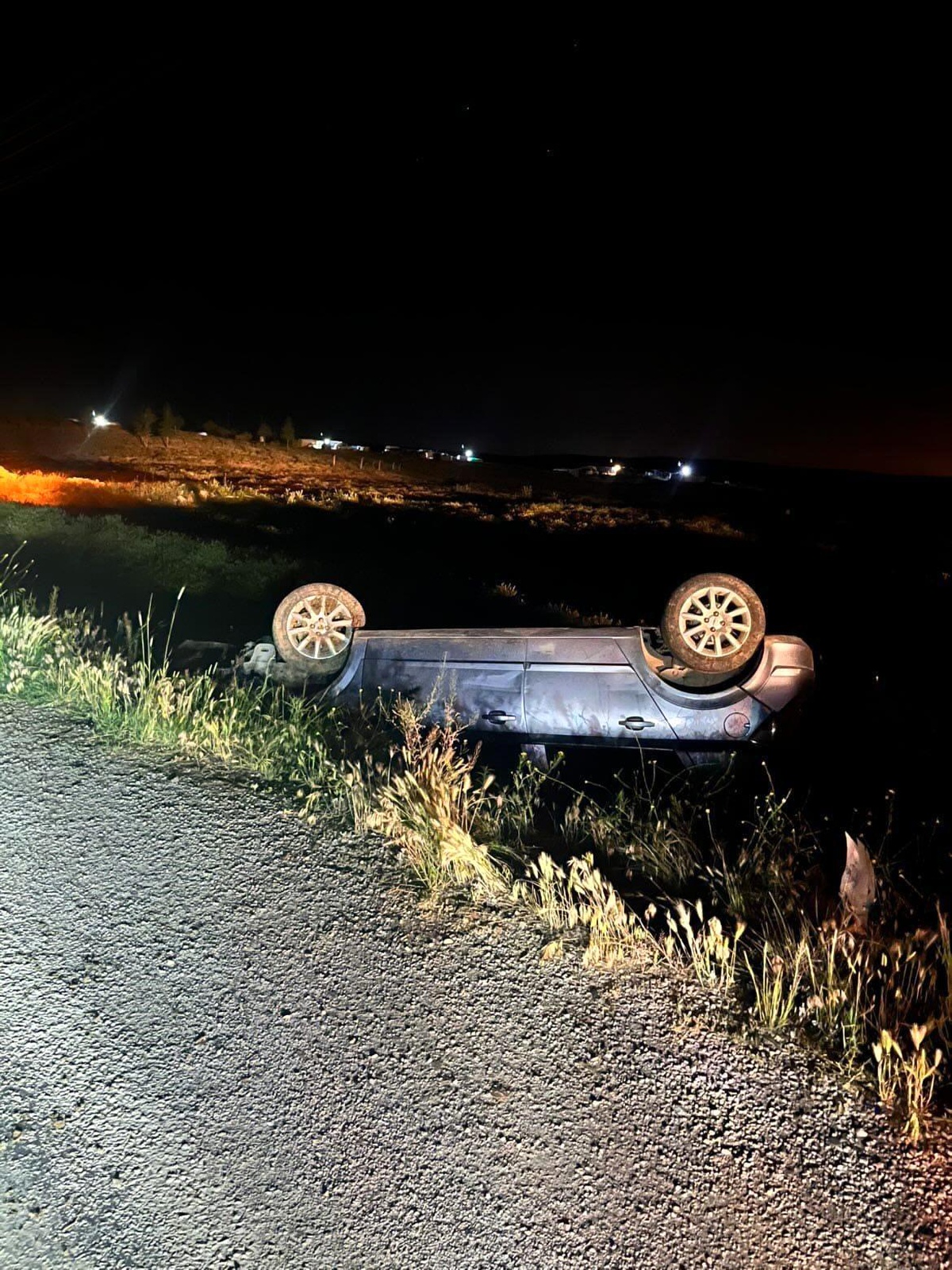 Eskişehir\'de Takla Atan Araçta 1 Yaralı