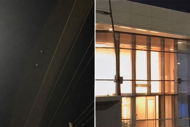 İran füzeleri, İsrailli temizlik işçisini kamerasında