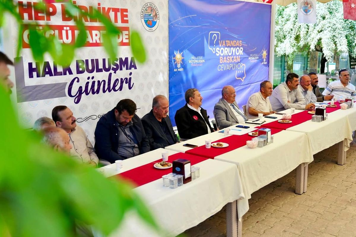 Darende\'de vatandaş buluşması