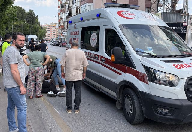 Pamukkale'de Motosiklet Kazası
