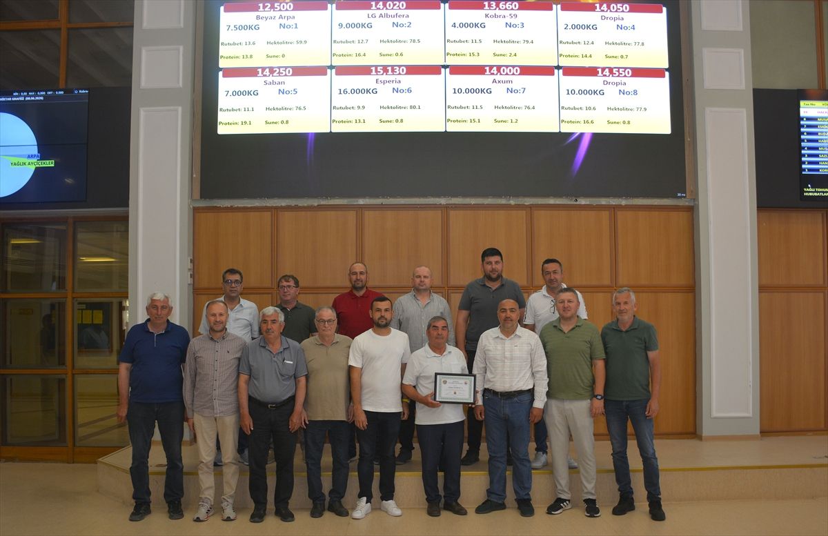 Edirne\'de Yeni Mahsul Arpa Satışı