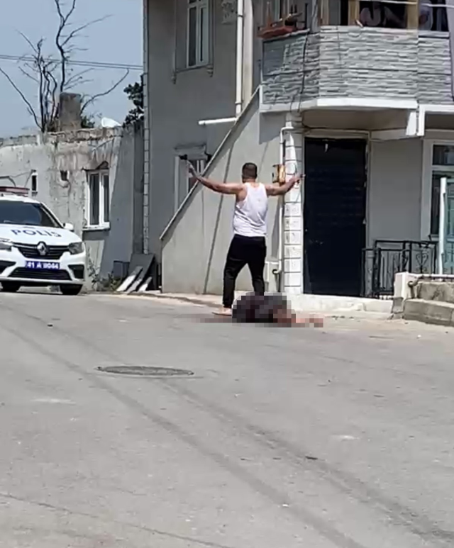 Eşini sokak ortasında bıçaklayarak öldüren adama linç girişimi