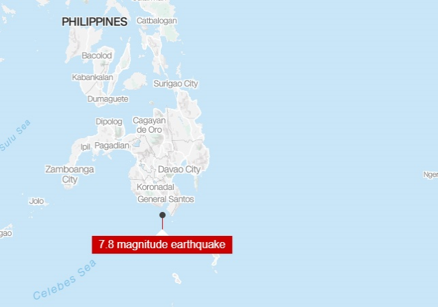 Filipinler'de 7,8 büyüklüğünde deprem! 3 ülke için tsunami uyarısı yapıldı