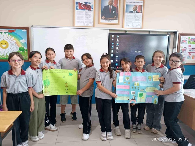 Öğrencilerden Çevre Bilinci Etkinliği