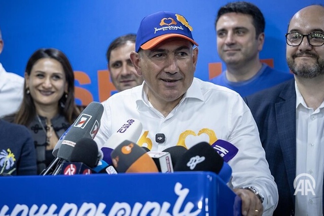 Paşinyan seçimde zafer ilan etti! Türkiye mesajı konuşmaya damga vurdu