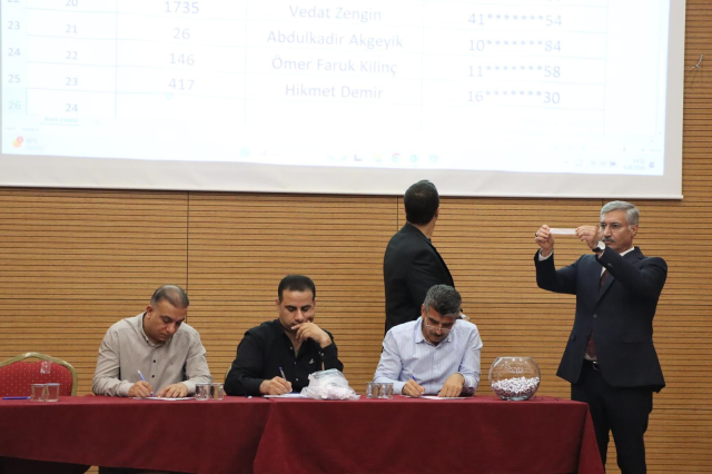 Şanlıurfa Büyükşehir Belediyesi’nde 12 işçi için kura çekimi yapıldı