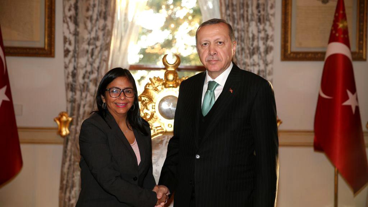 Delcy Rodriguez Türkiye\'de: Erdoğan ile görüşecek