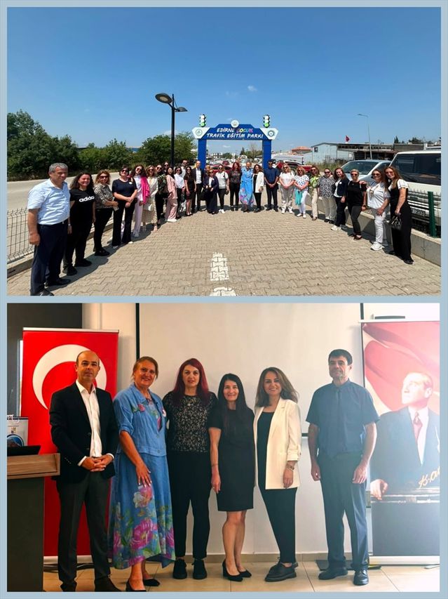 Edirne'de Bulgar Eğitimciler Trafik Parkını Ziyaret Etti