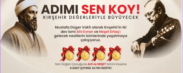 Çocuklarına bu isimleri verenlere 4 çeyrek altın