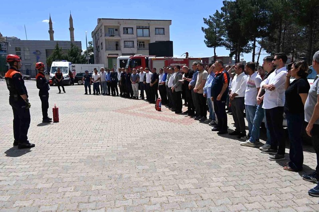 Mardin’de Yangın Söndürme Tatbikatı