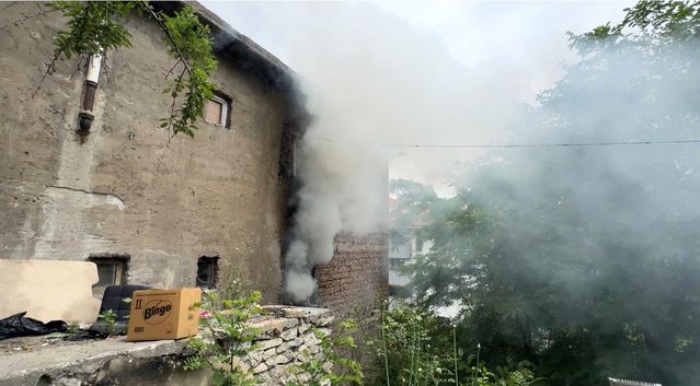 Karabük'te Yangın Paniği